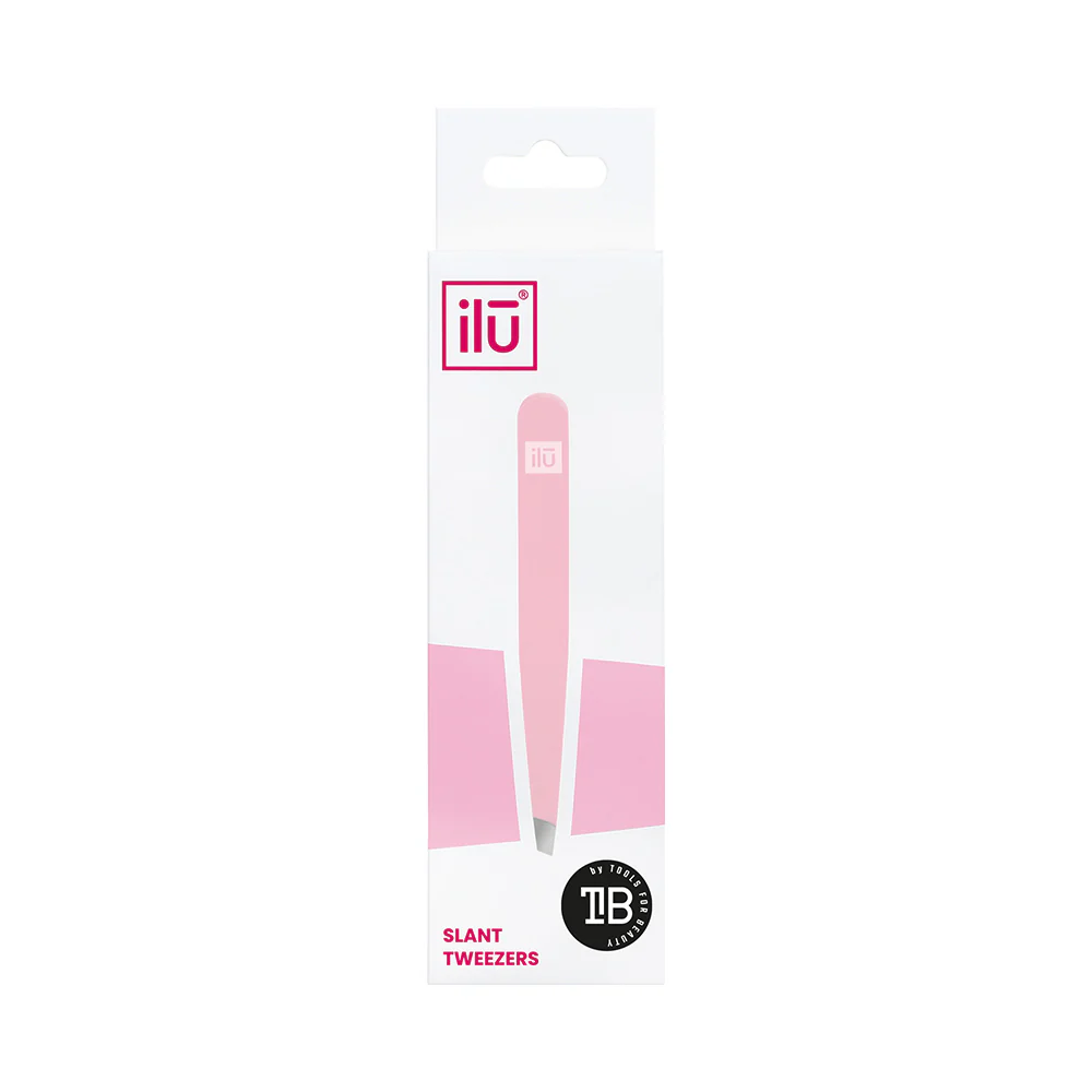 Ilū Make Up Tweezers Slant Pink - pinzette - Image 4