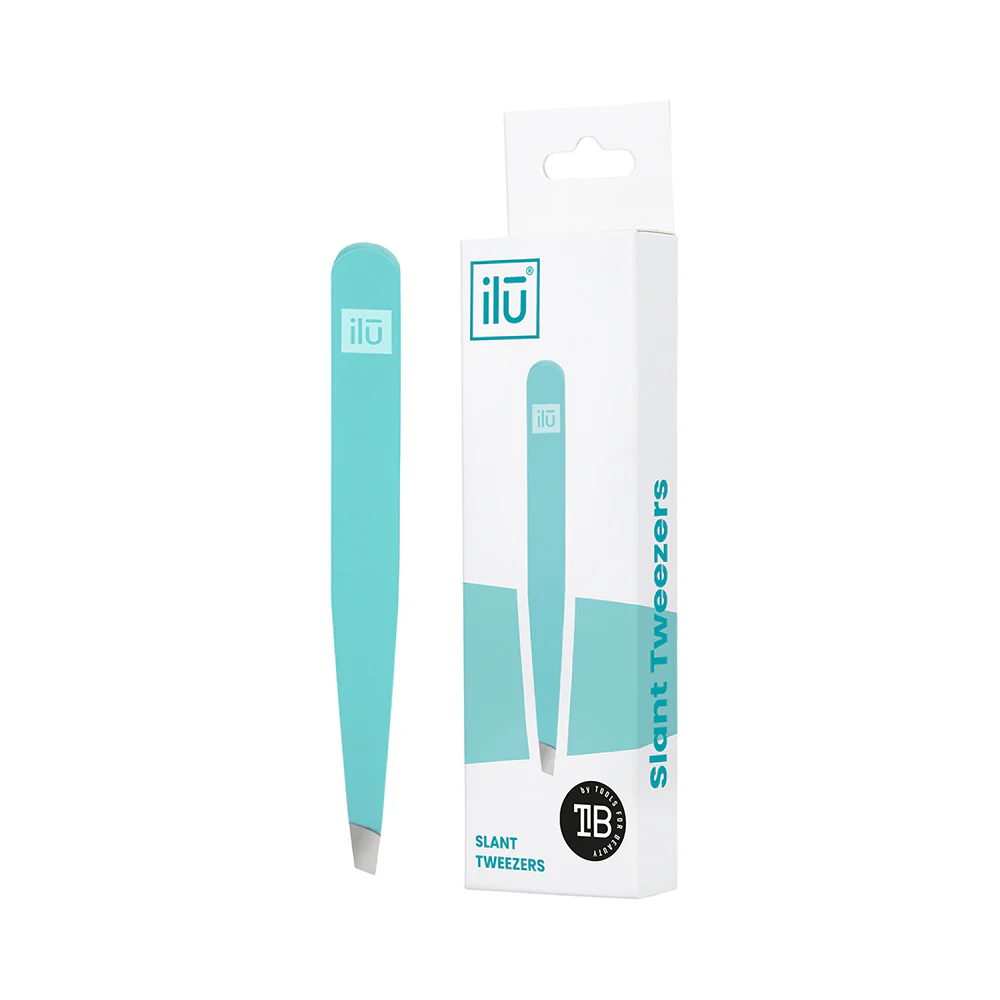Ilū Make Up Tweezers Slant Turquoise - pinzette - Image 3