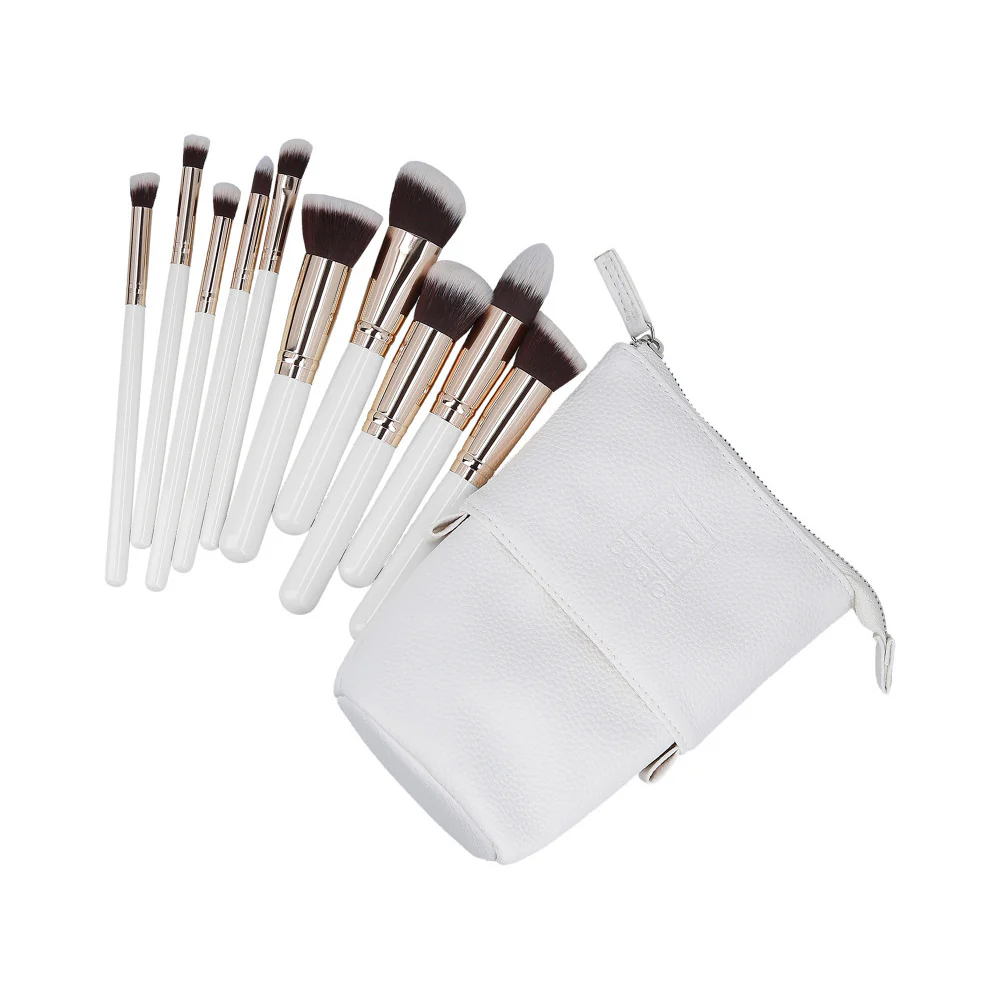 ilū Makeup Basic Brushes 10pz + Case Set White - set di pennelli - Image 2