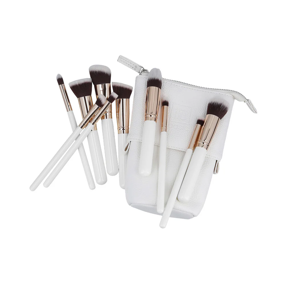 ilū Makeup Basic Brushes 10pz + Case Set White - set di pennelli - Image 3