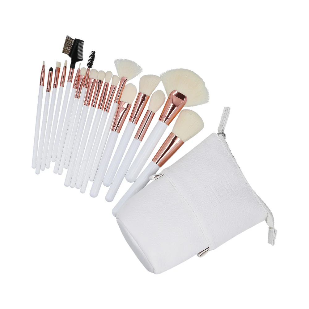 ilū Makeup Basic Brushes 18pz + Case Set White - set di pennelli - Image 2