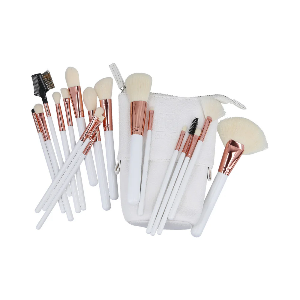 ilū Makeup Basic Brushes 18pz + Case Set White - set di pennelli - Image 3