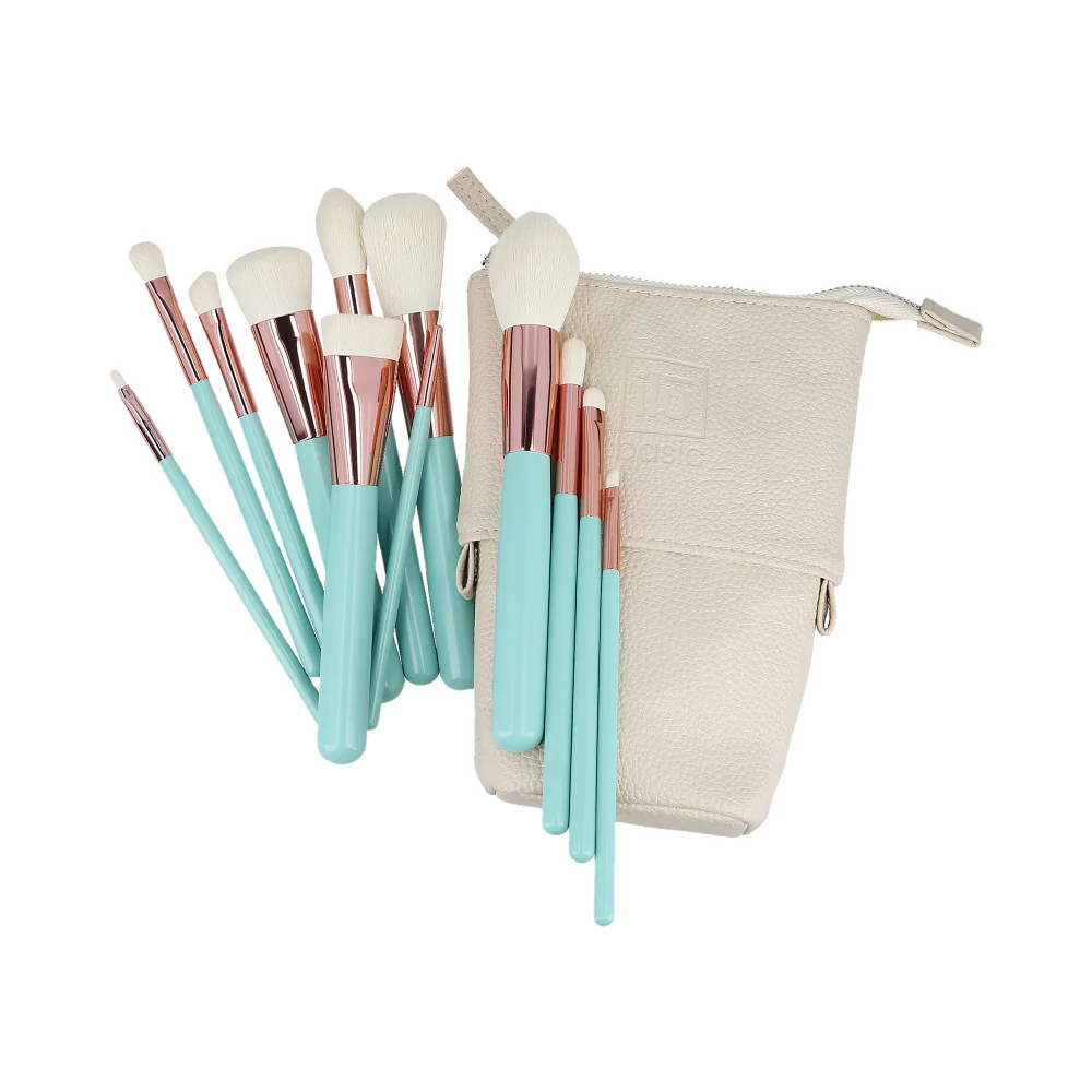 ilū Makeup Brushes 12pz + Case Set Turchese - set di pennelli - Image 2