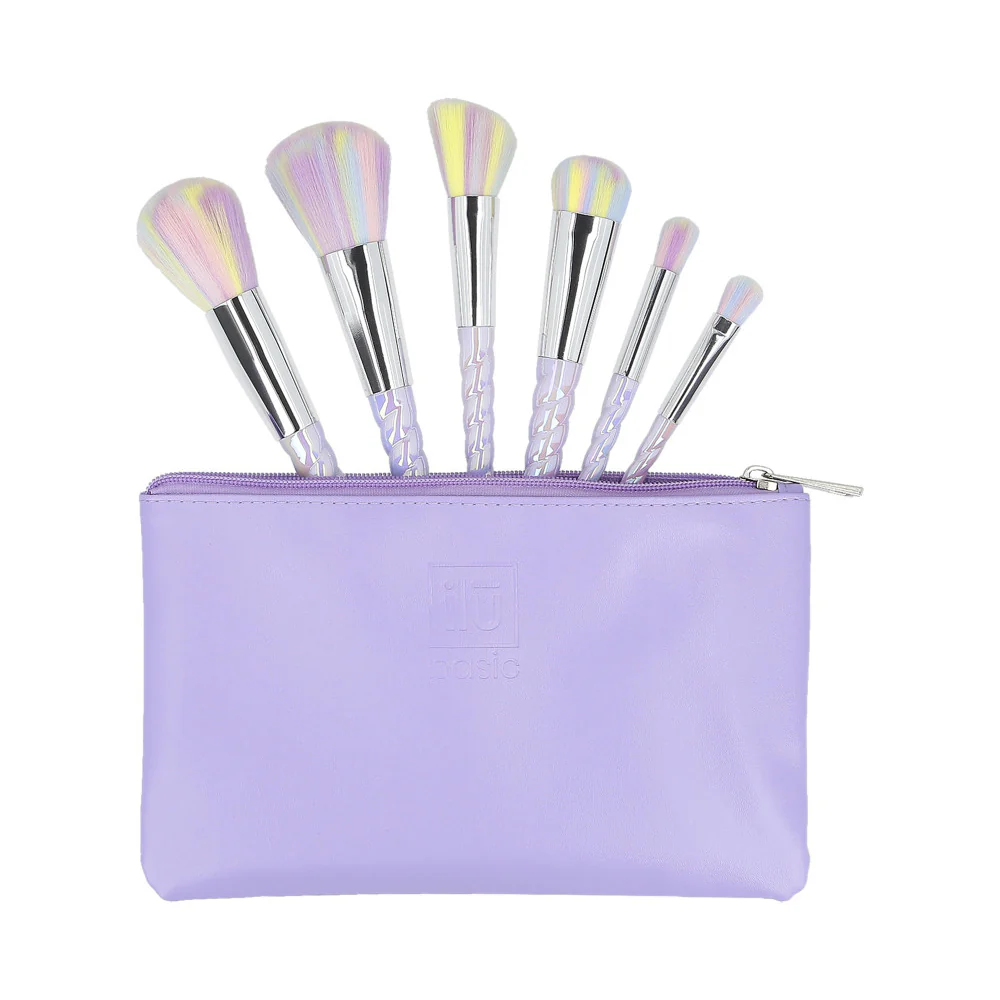 ilū Makeup Brushes 6pz + Case Set Unicorn- set di pennelli - Image 2