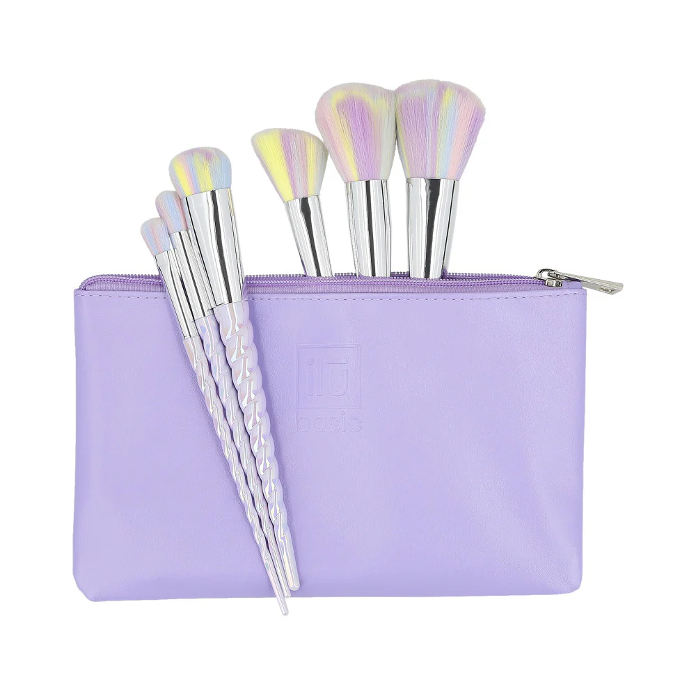 ilū Makeup Brushes 6pz + Case Set Unicorn- set di pennelli - Image 3