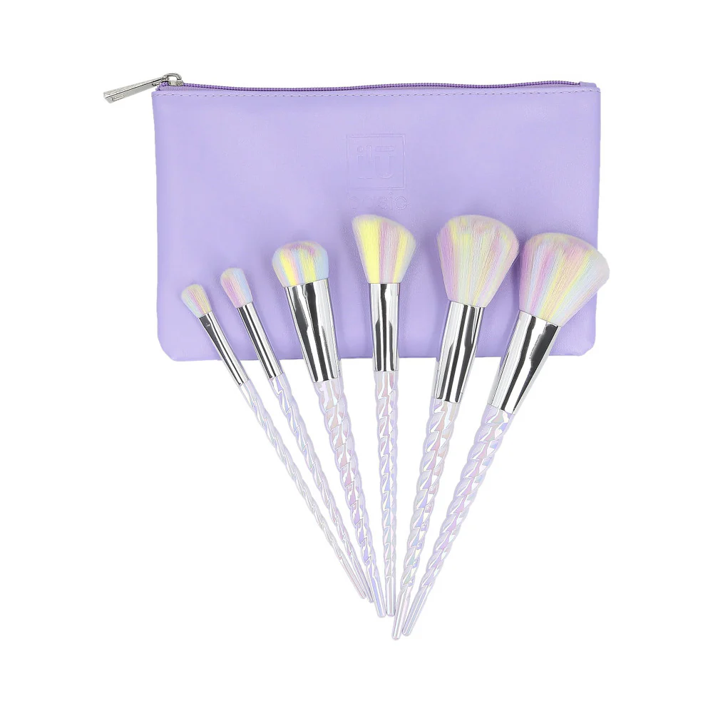 ilū Makeup Brushes 6pz + Case Set Unicorn- set di pennelli - Image 4