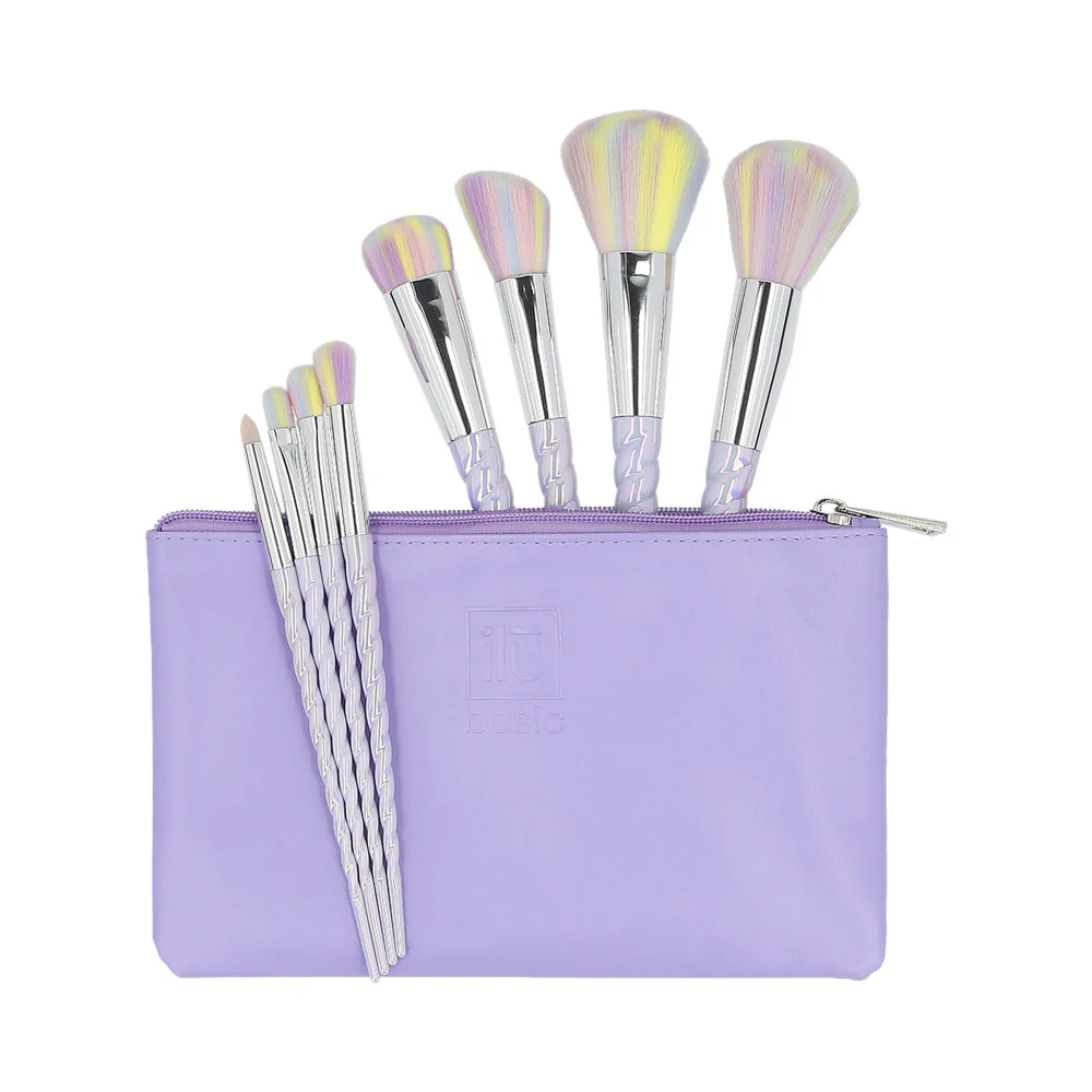 ilū Makeup Brushes 8pz + Case Set Unicorn - set di pennelli - Image 3