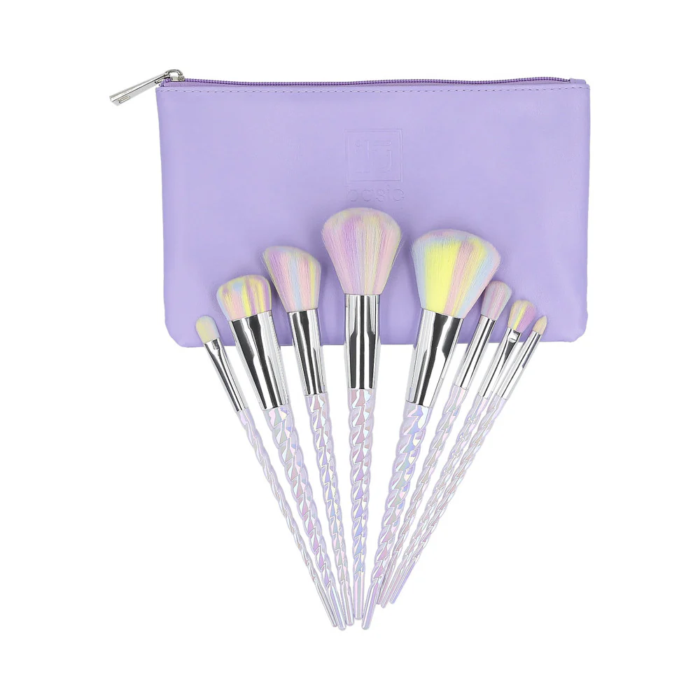 ilū Makeup Brushes 8pz + Case Set Unicorn - set di pennelli - Image 4