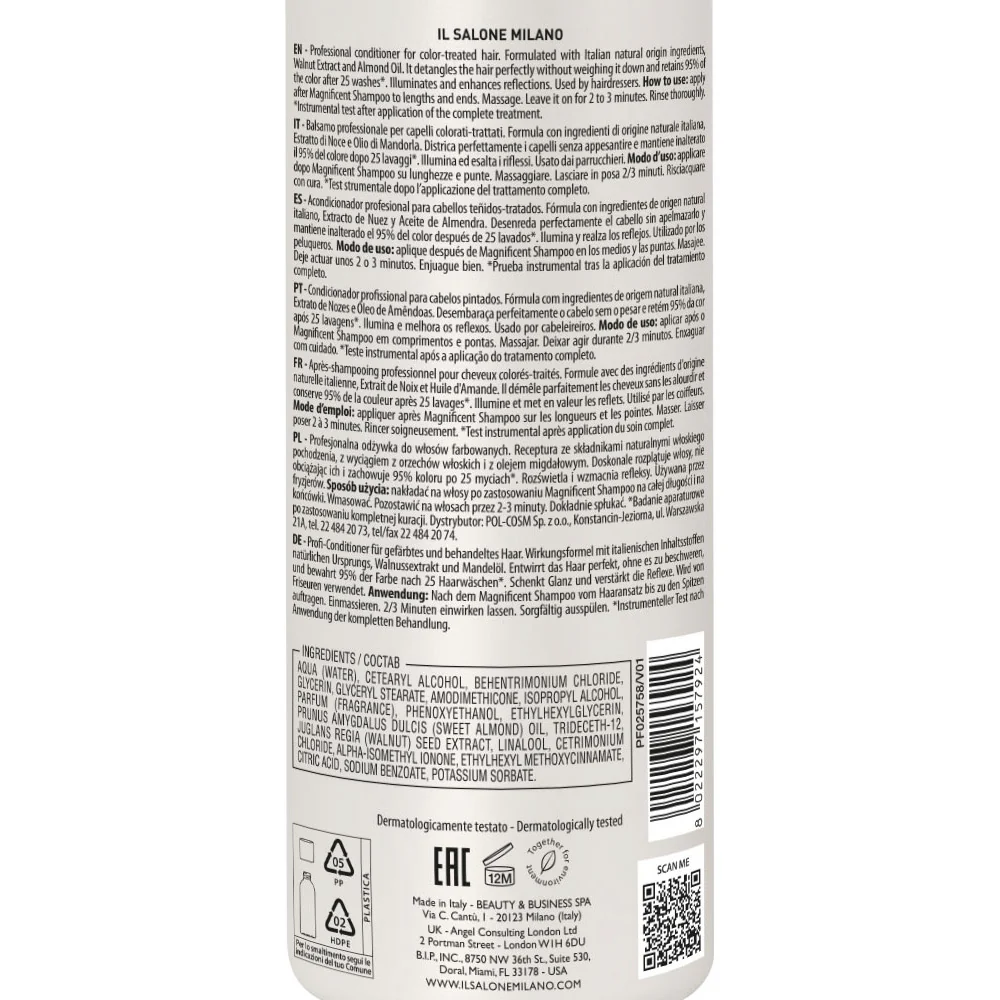 Il Salone Milano Magnificent Conditioner 500ml - balsamo per capelli colorati e trattati - Image 4
