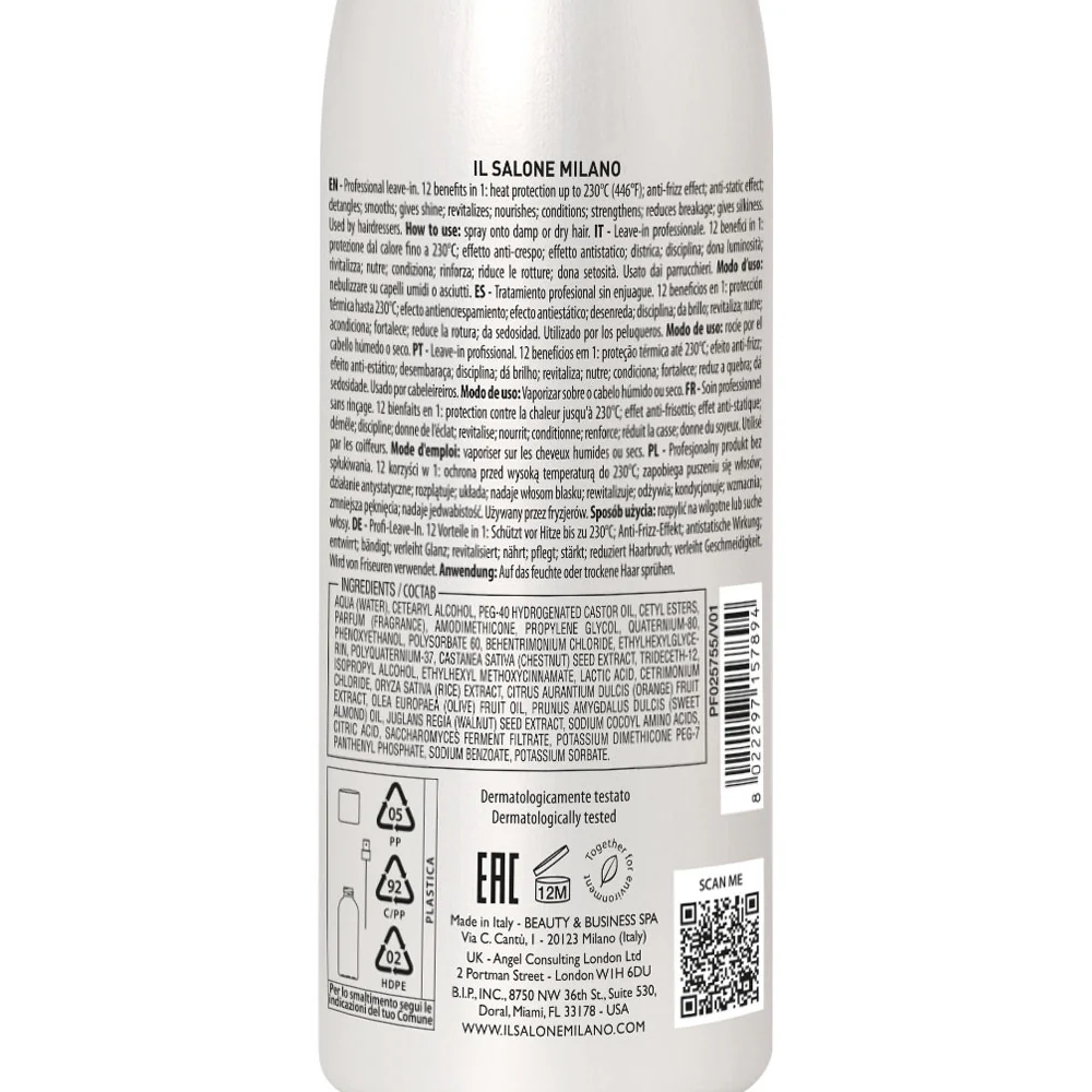 Il Salone Milano Multi-Benefit Leave-In Spray 200ml - spray leave-in per tutti i tipi di capelli - Image 3