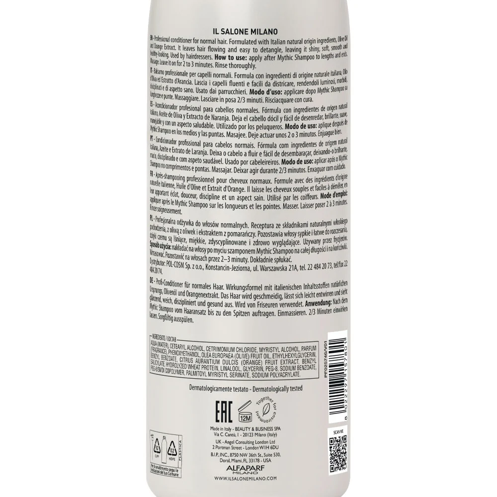 Il Salone Milano Mythic Conditioner 1000ml - balsamo per capelli normali - Image 4