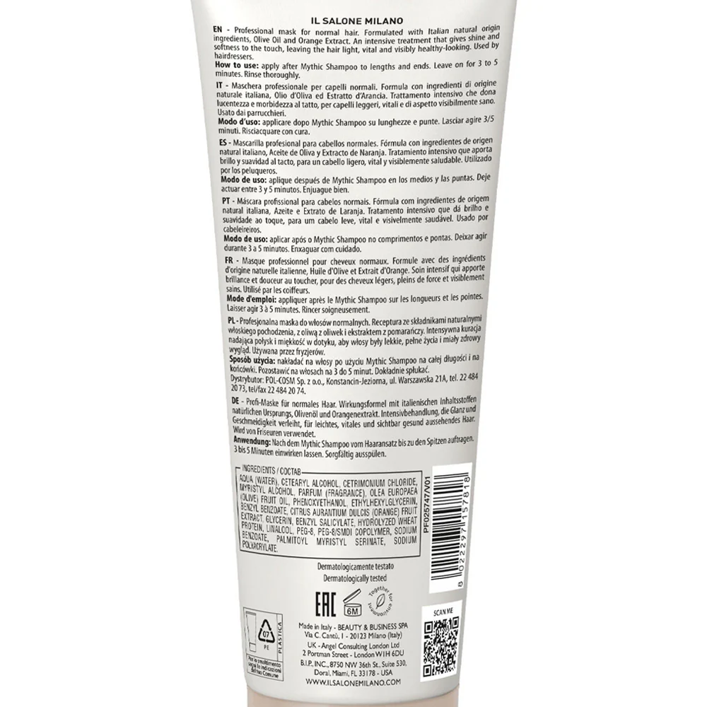 Il Salone Milano Mythic Mask 250ml - maschera per capelli normali - Image 4