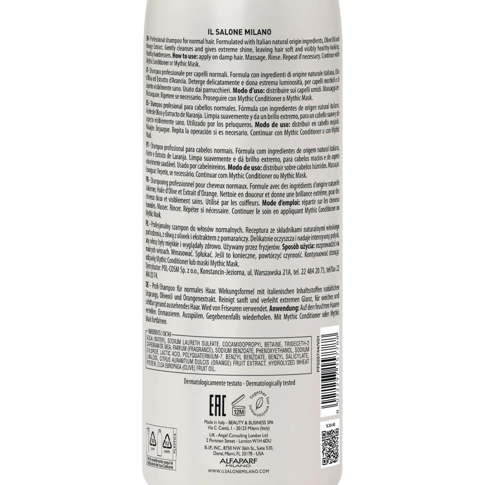 Il Salone Milano Mythic Shampoo 1000ml - shampoo per capelli normali - Image 3