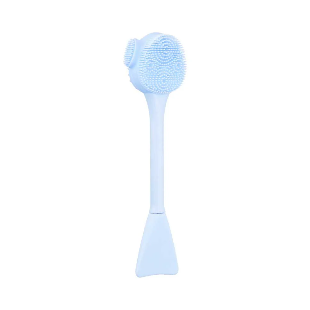 ilū Skin Care Face Brush Blue - spazzola viso in silicone - Image 3