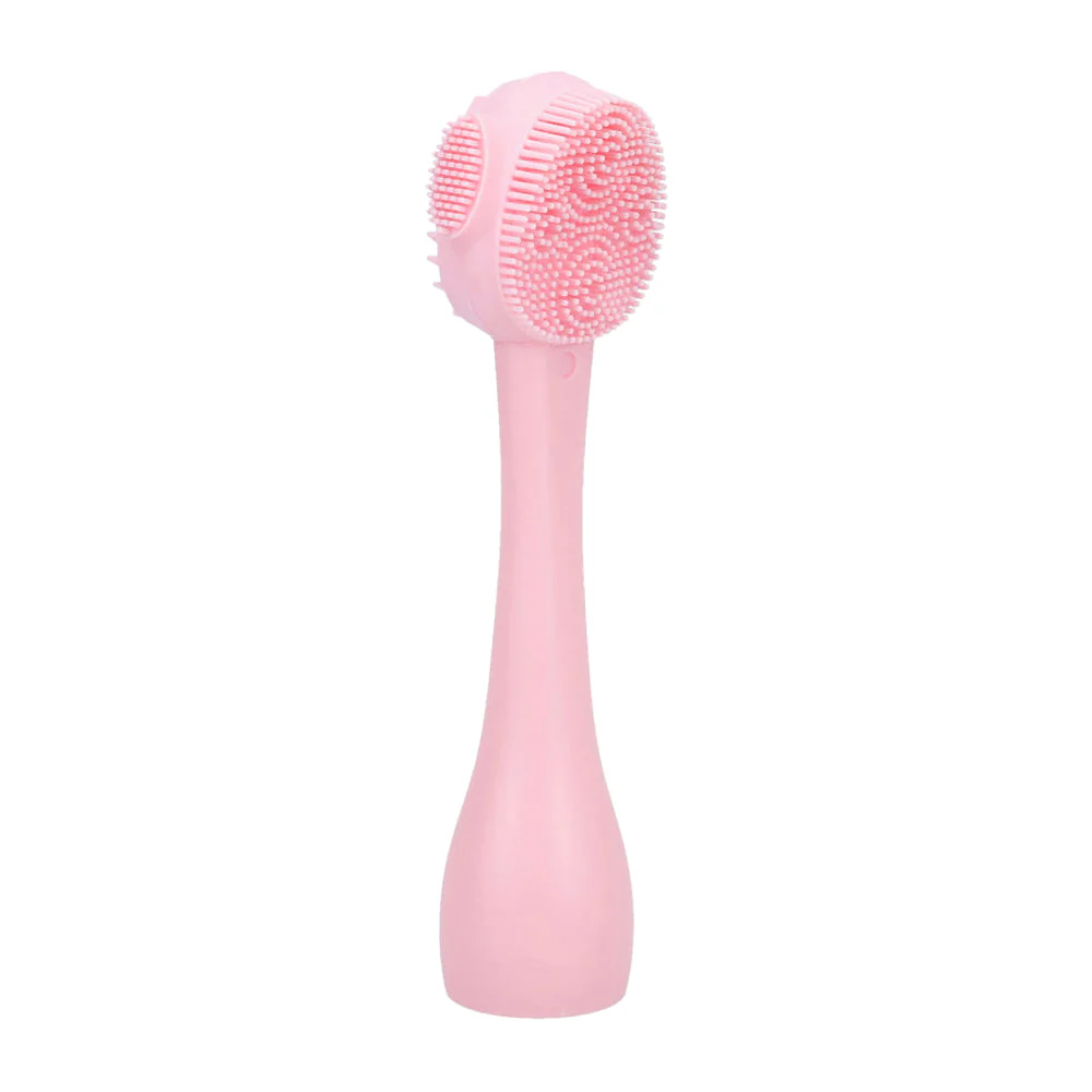 ilū Skin Care Face Brush Pink - spazzola viso in silicone - Image 3