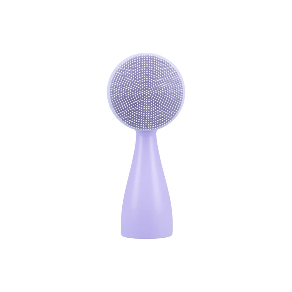 ilū Skin Care Face Brush Purple - spazzola viso in silicone - Image 2