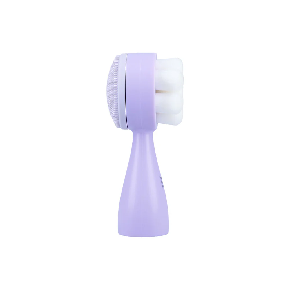 ilū Skin Care Face Brush Purple - spazzola viso in silicone - Image 4