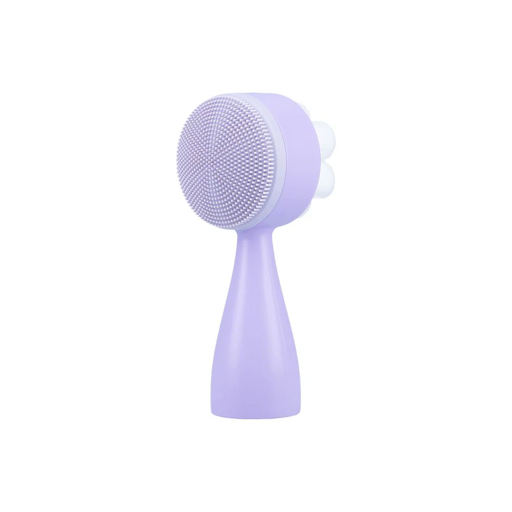 ilū Skin Care Face Brush Purple - spazzola viso in silicone - Image 5