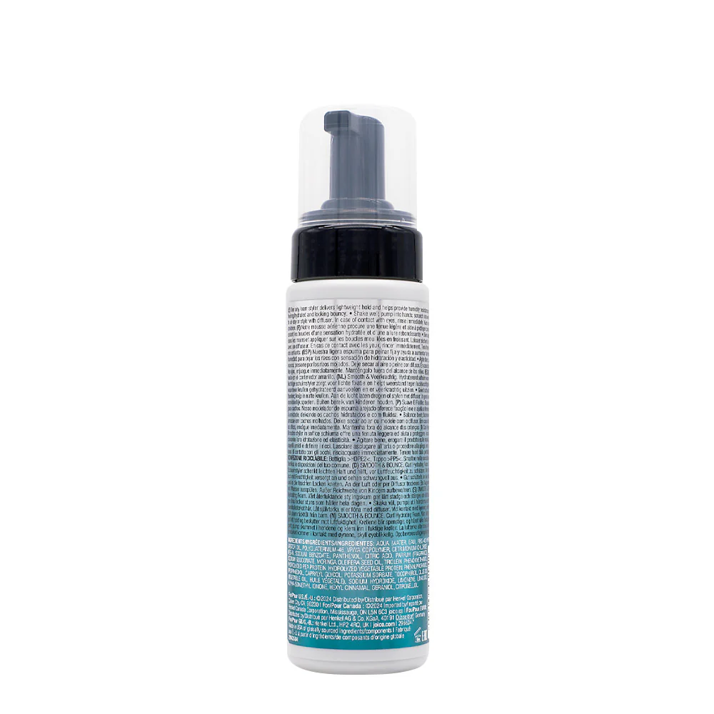 Joico Curls Like Us Smooth&Bounce Curl Hydrating Foam 200ml - schiuma idratante capelli ricci - Image 2