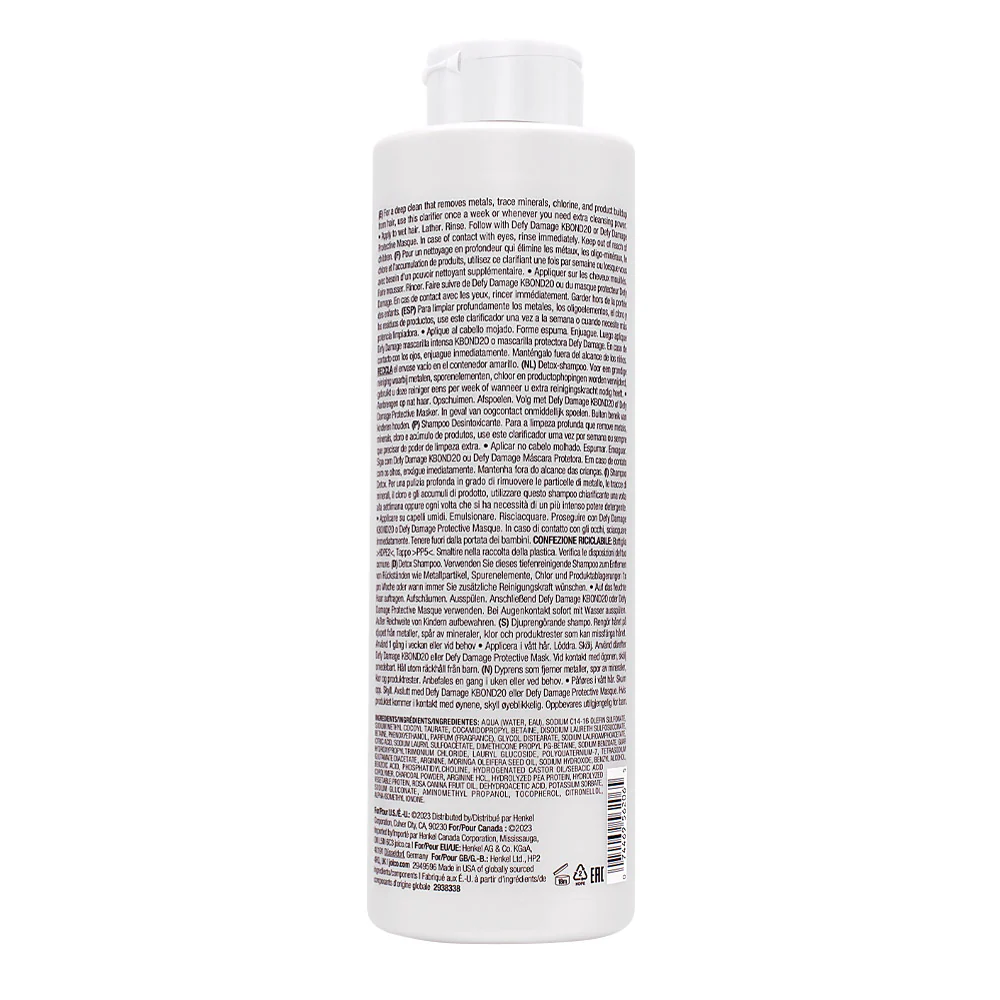 Joico Defy Damage Detox Shampoo 1000ml - shampoo purificante - Image 2
