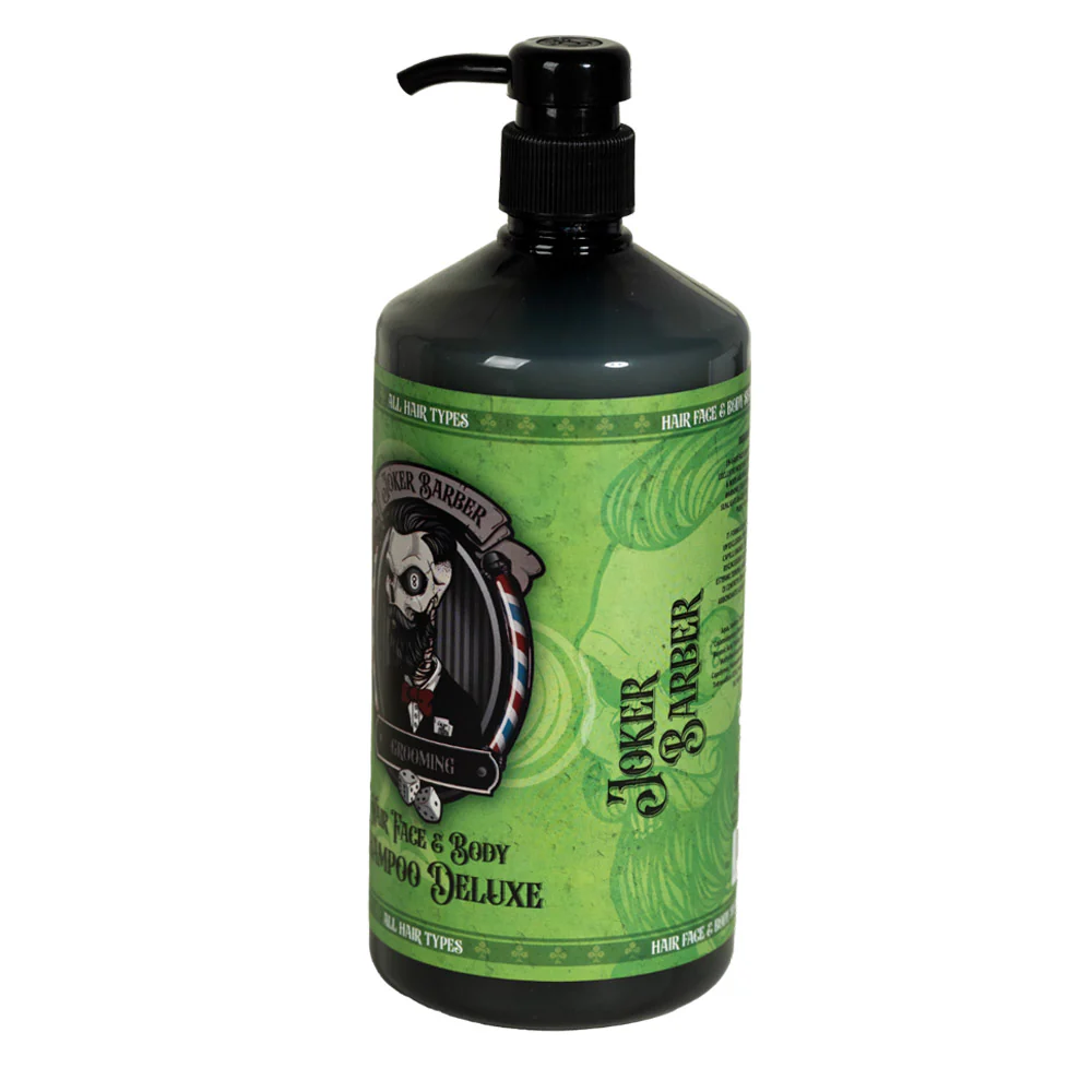 Joker Barber Hair Face & Body Shampoo Deluxe 1000ml - shampoo 3 in 1 - Image 2