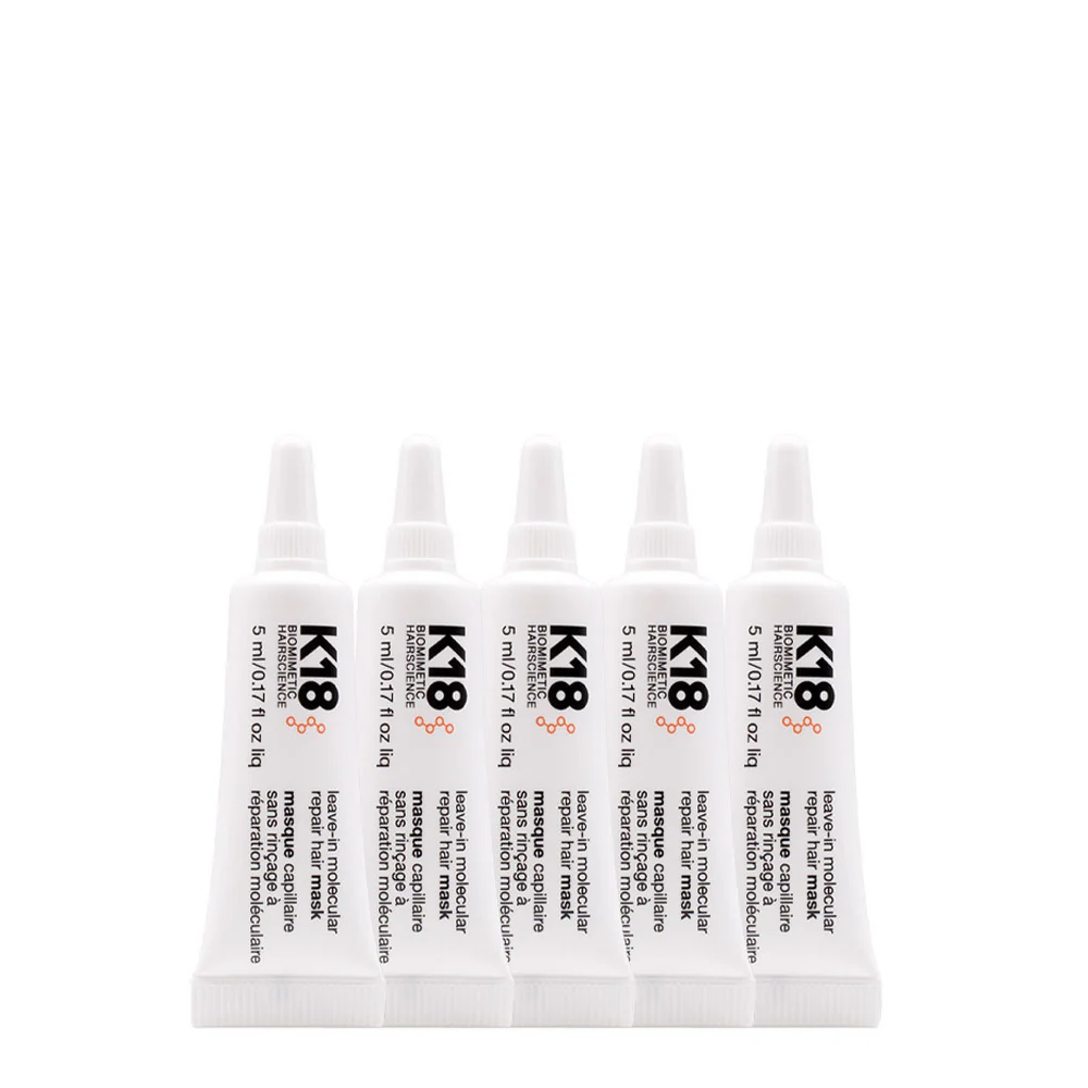 K18 Molecular Repair Hair Mask 5x5ml - trattamento leave-in capelli danneggiati - Image 2