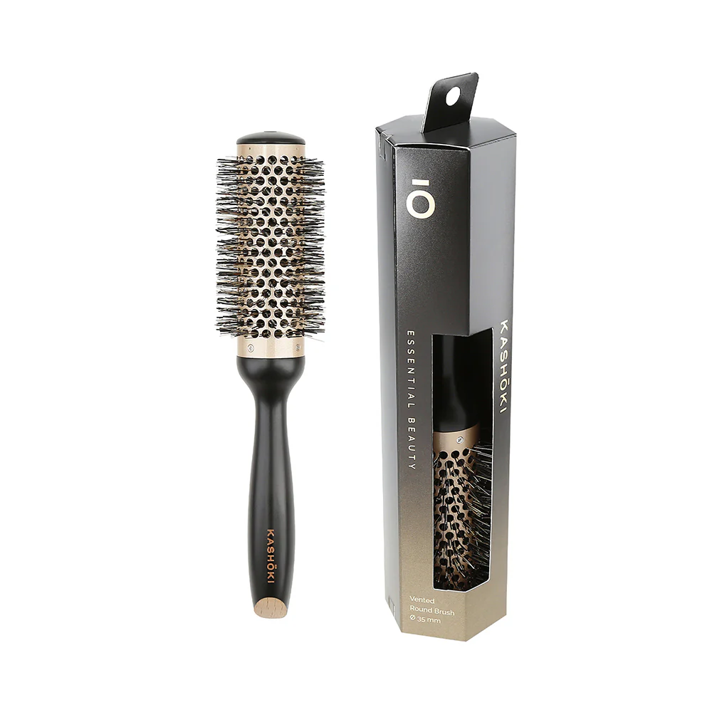 Kashōki Hair Brush Essential Beauty 35mm - spazzola tonda