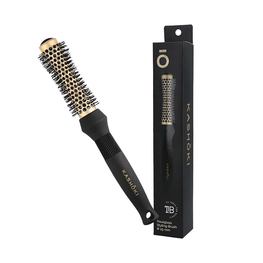Kashōki Hair Brush Hourglass Styling 25mm - spazzola a clessidra - Image 2