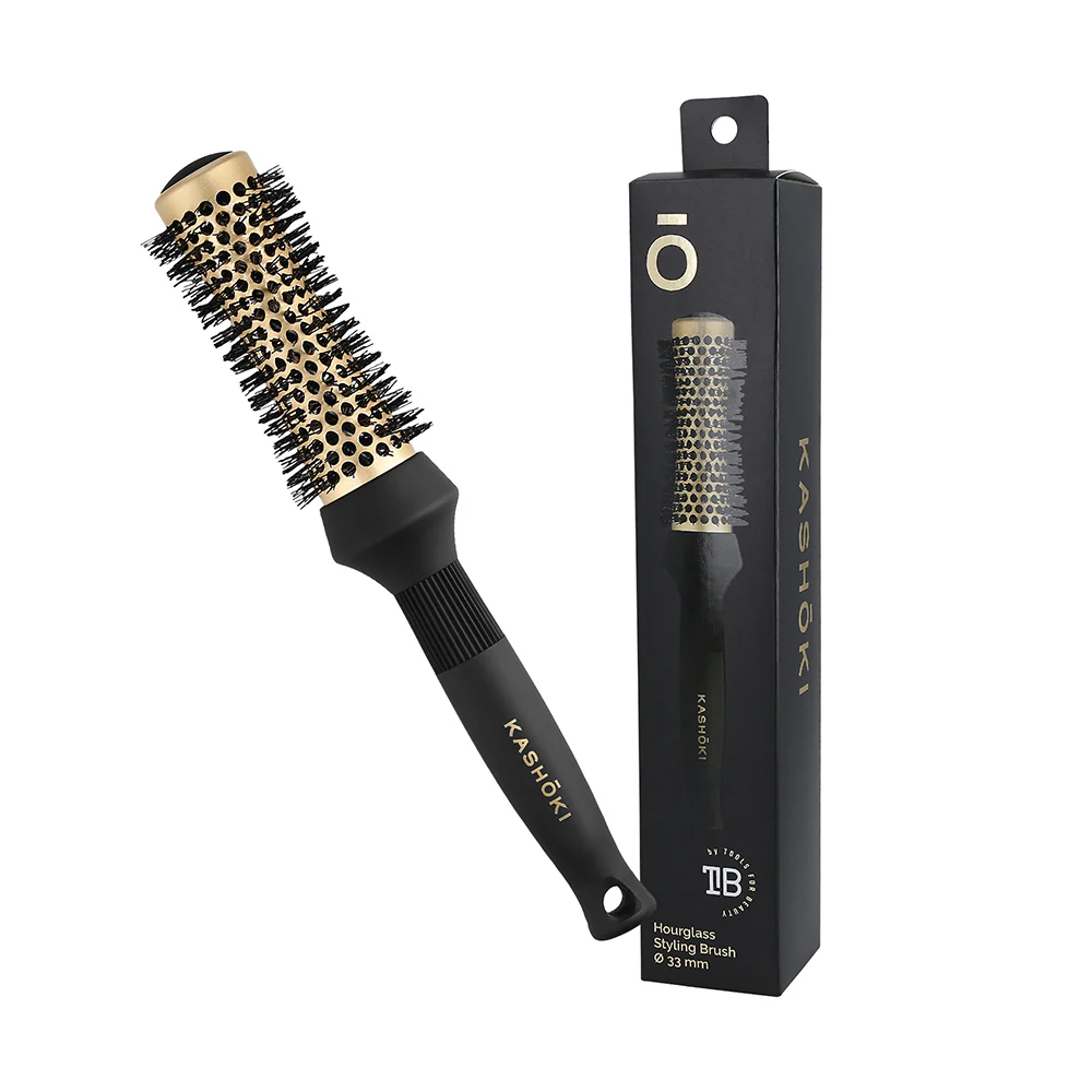 Kashōki Hair Brush Hourglass Styling 33mm - spazzola a clessidra - Image 2