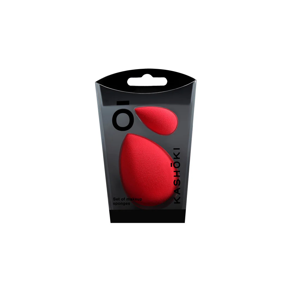 Kashōki Make Up Raindrop Makeup Sponge Mini And Large - set di due spugnette per trucco - Image 2