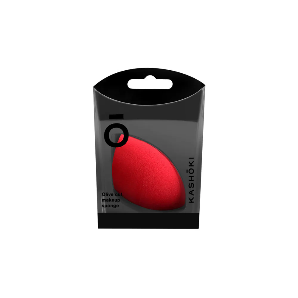 Kashōki Make Up Sponge Olive Cut Red- spugnetta per makeup - Image 2