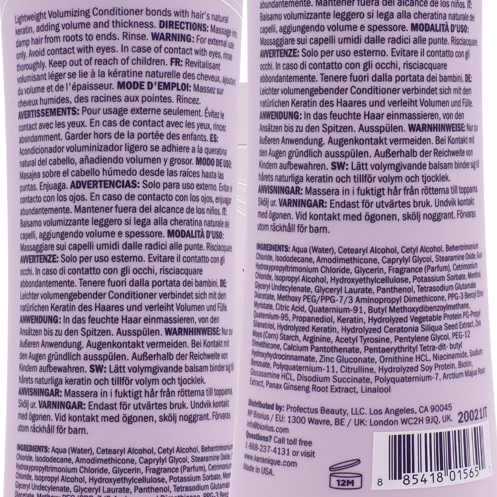 Keranique Volumizing Follicle Streghtening Conditioner 240ml - balsamo rinforzante - Image 2