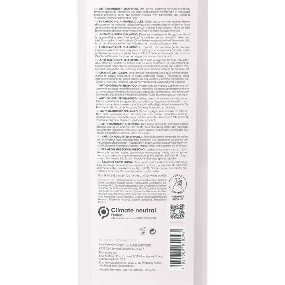 Kerasilk Essentials Anti-Dandruff Shampoo 750ml - shampoo cute grassa - Image 2
