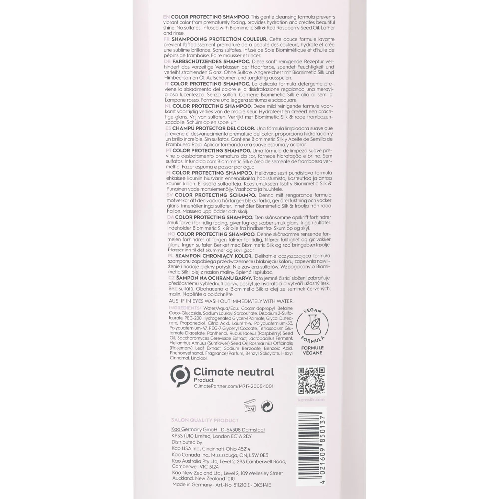 Kerasilk Essentials Color Protecting Shampoo 750ml - shampoo protezione colore - Image 2