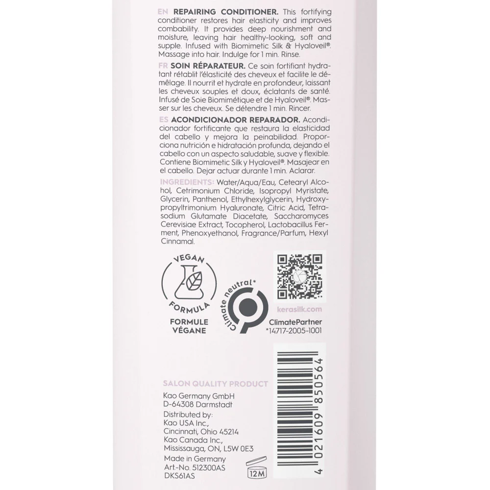 Kerasilk Essentials Repairing Conditioner 200ml - balsamo fortificante - Image 3