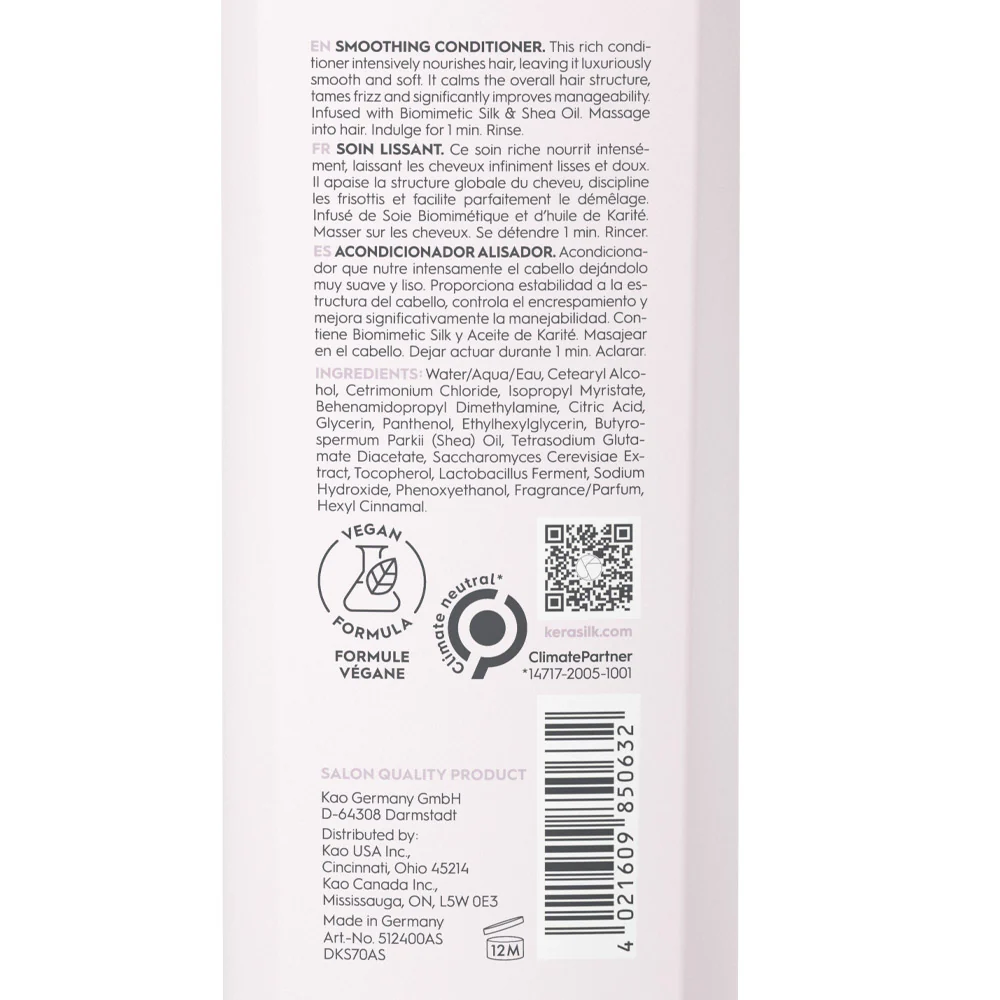 Kerasilk Essentials Smoothing Conditioner 200ml - balsamo anti crespo - Image 3