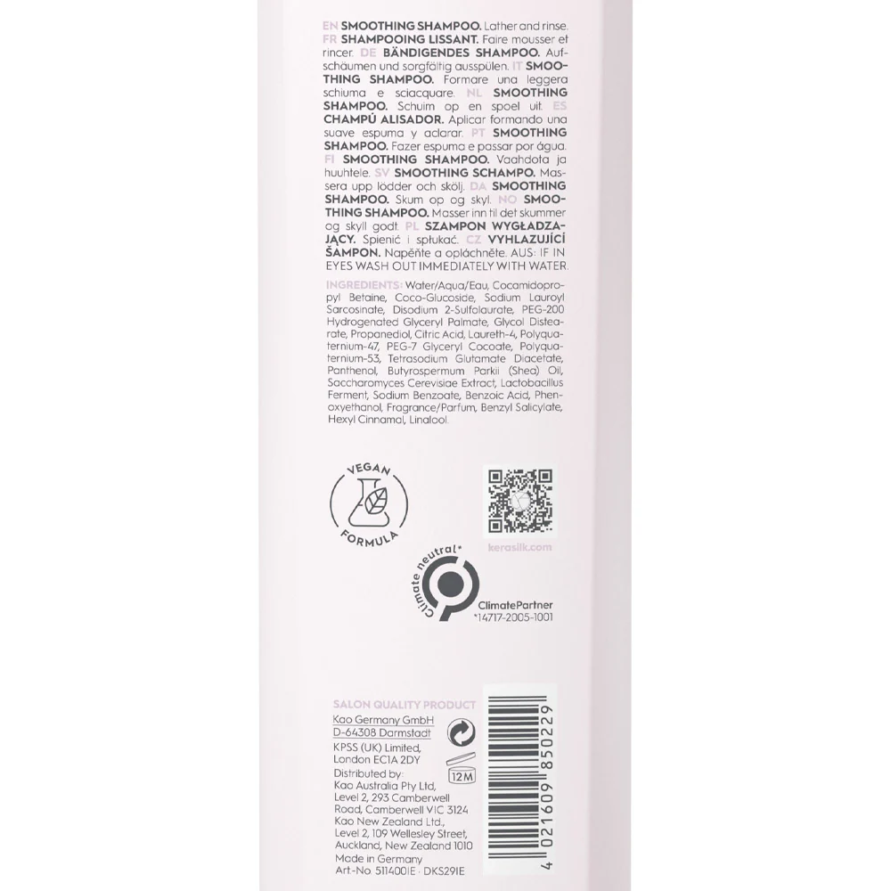 Kerasilk Essentials Smoothing Shampoo 250ml - shampoo anti crespo - Image 4