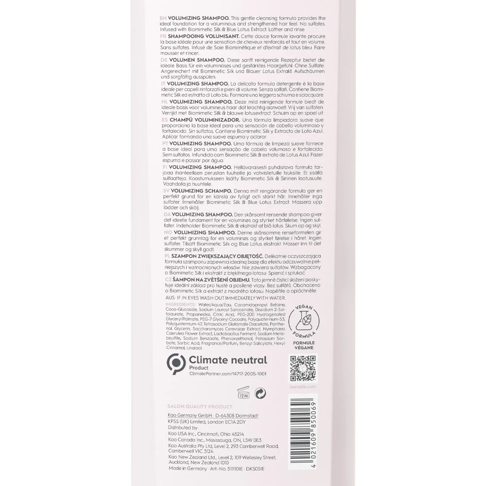 Kerasilk Essentials Volumizing Shampoo 750ml - shampoo volumizzante - Image 2