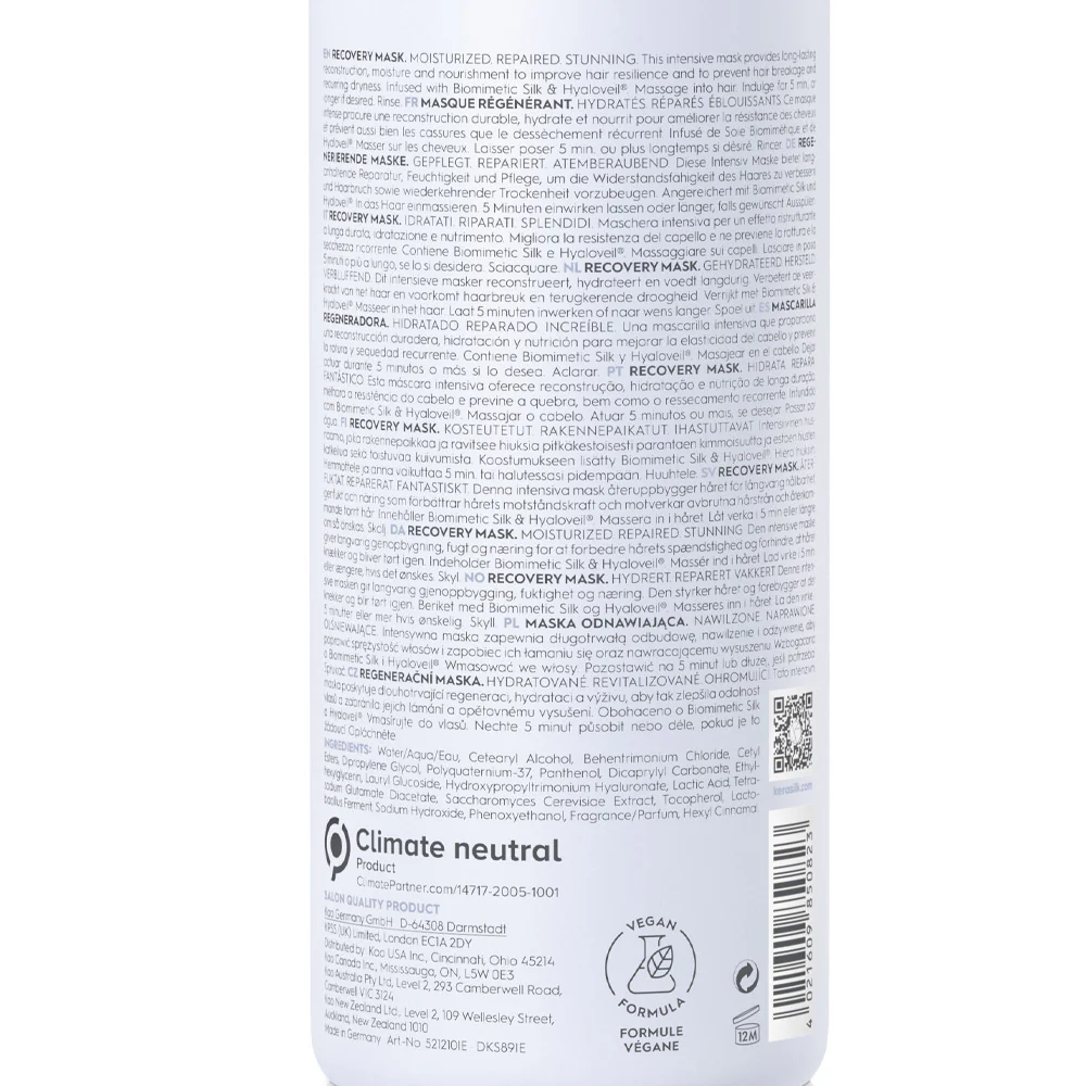 Kerasilk Specialists Recovery Mask 500ml - maschera ristrutturante - Image 2