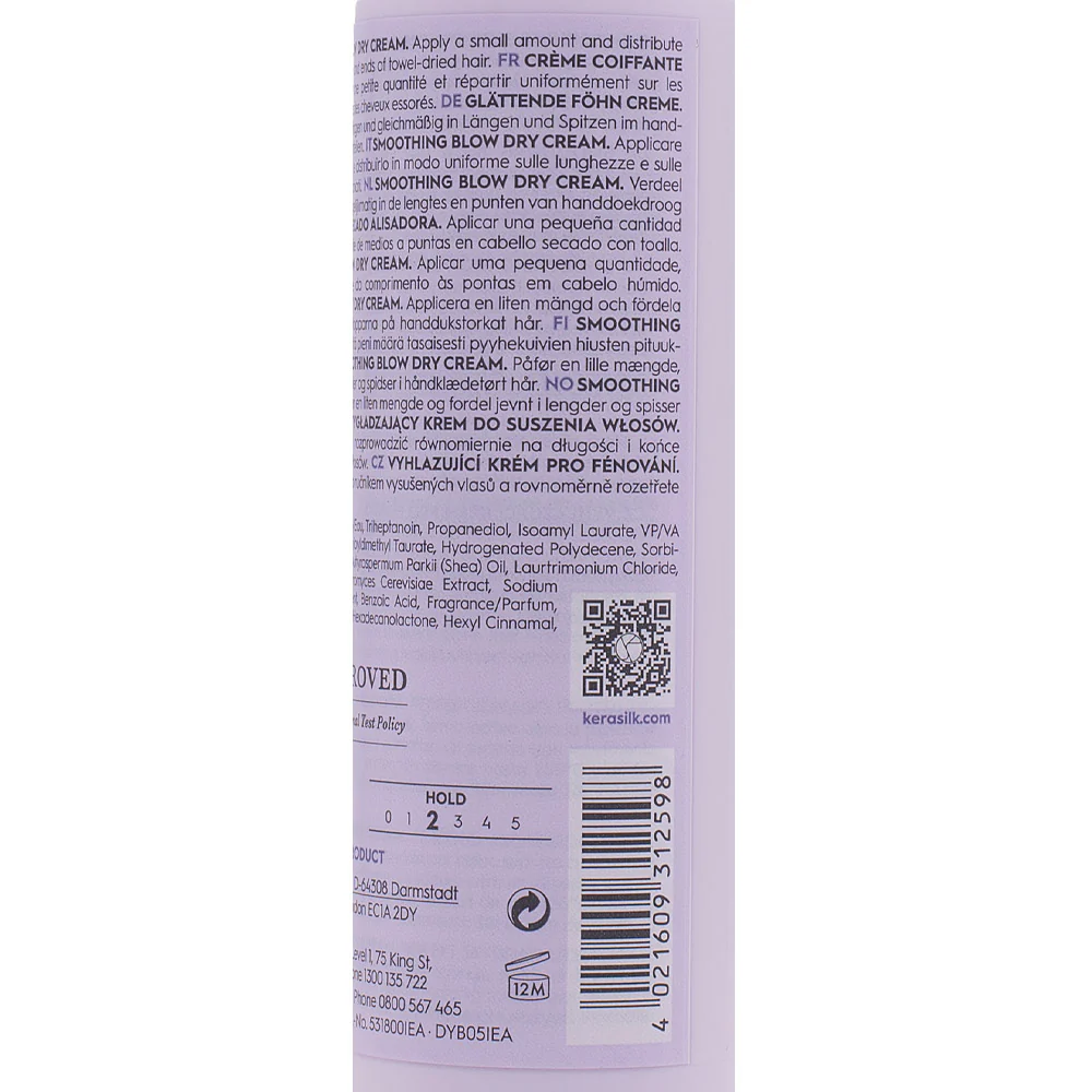 Kerasilk Styling Smoothing Blow Dry Cream 150ml - crema lisciante - Image 3