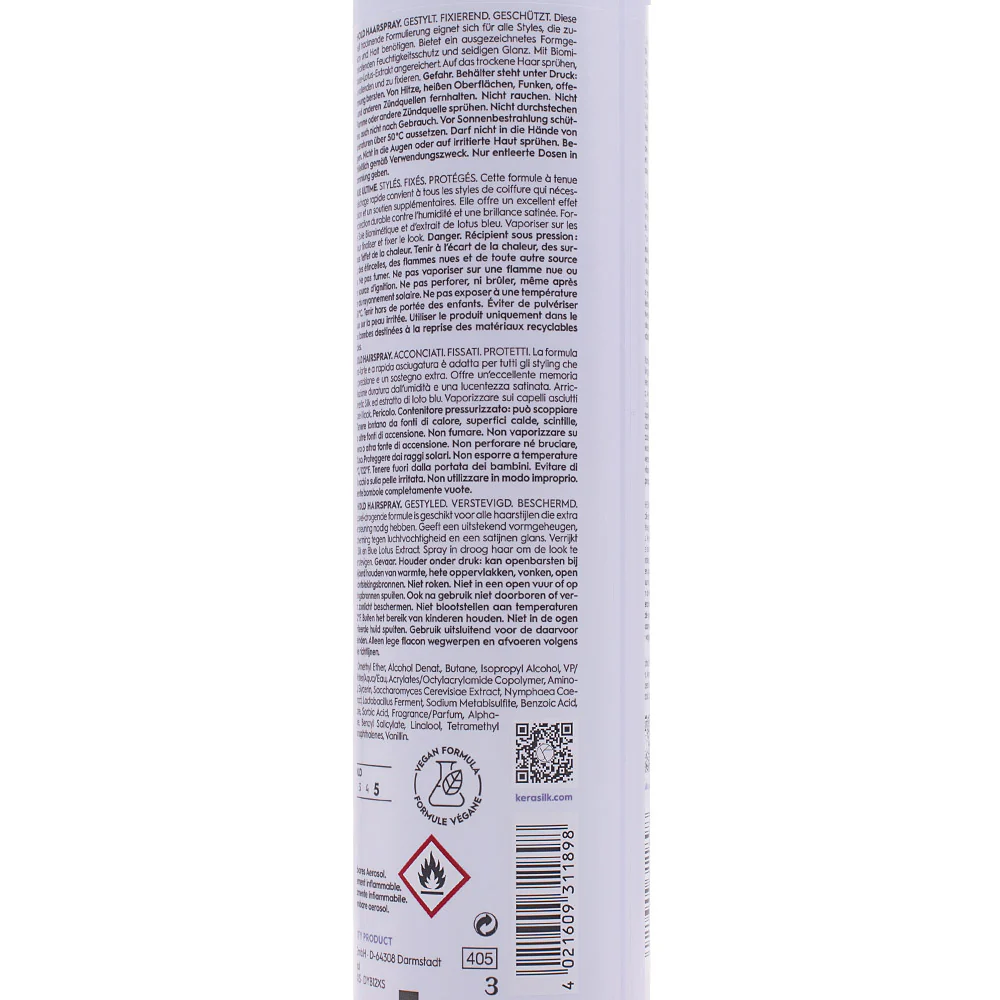 Kerasilk Styling Ultimate Hold Hairspray 300ml - lacca ultra forte - Image 3