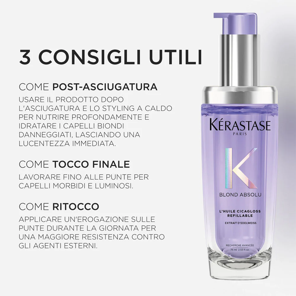 Kerastase Blond Absolu L'Huile Cicagloss 75ml - olio capelli biondi - Image 8