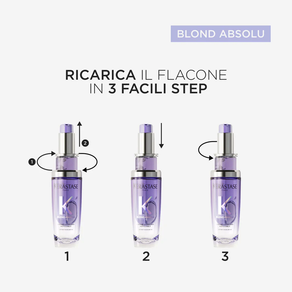 Kerastase Blond Absolu L'Huile Cicagloss Refill 75ml - ricarica olio capelli biondi  - Image 5