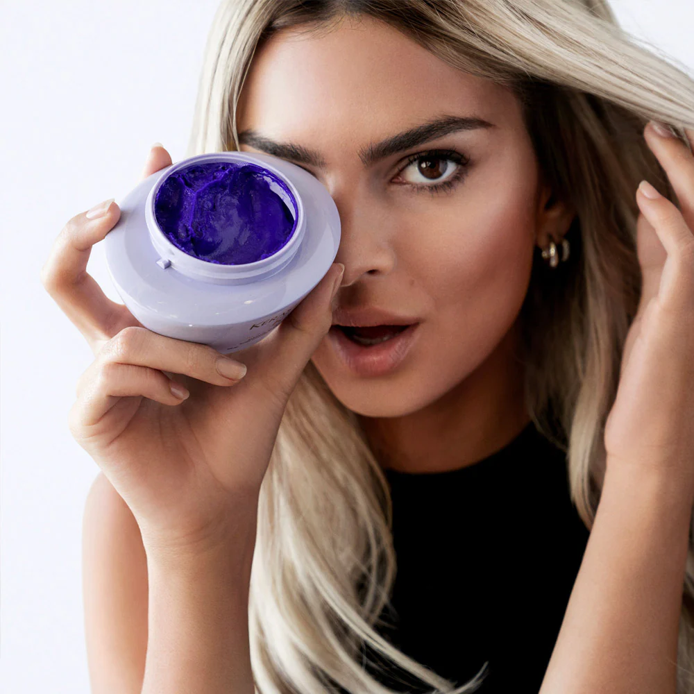 Kerastase Blond Absolu Masque Ultra Violet 200ml - maschera antigiallo capelli biondi, grigi, bianchi - Image 3