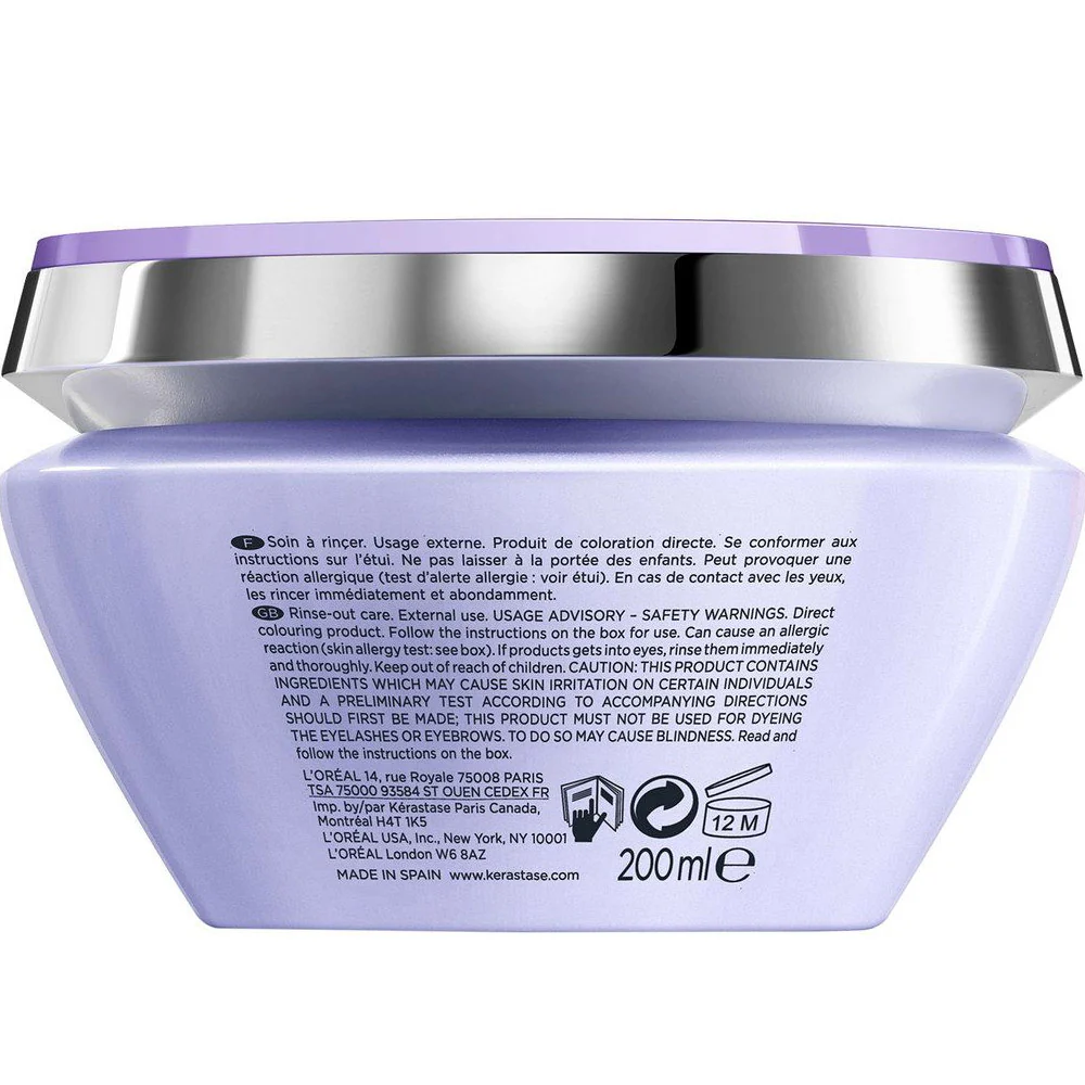 Kerastase Blond Absolu Masque Ultra Violet 200ml - maschera antigiallo capelli biondi, grigi, bianchi - Image 4