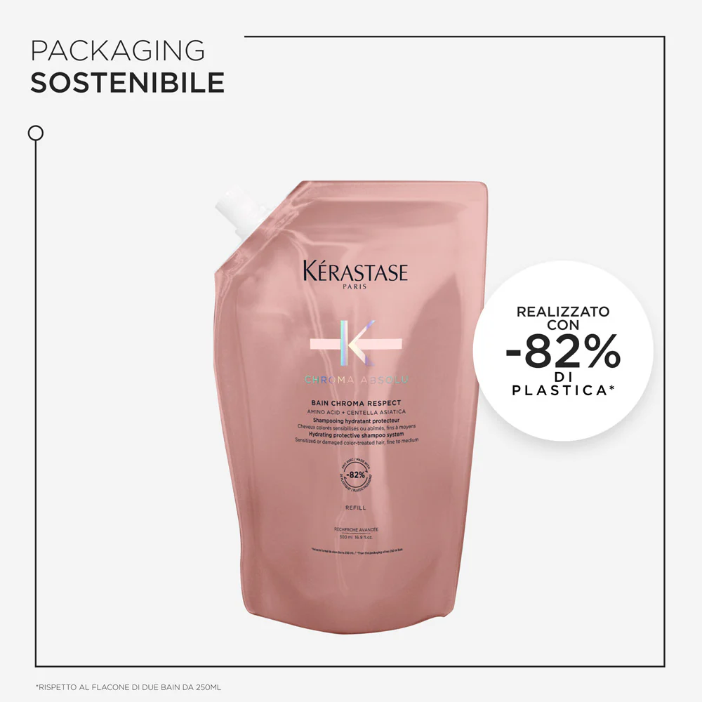 Kerastase Chroma Absolu Bain Chroma Respect Refill 500ml - eco-ricarica shampoo capelli colorati - Image 5