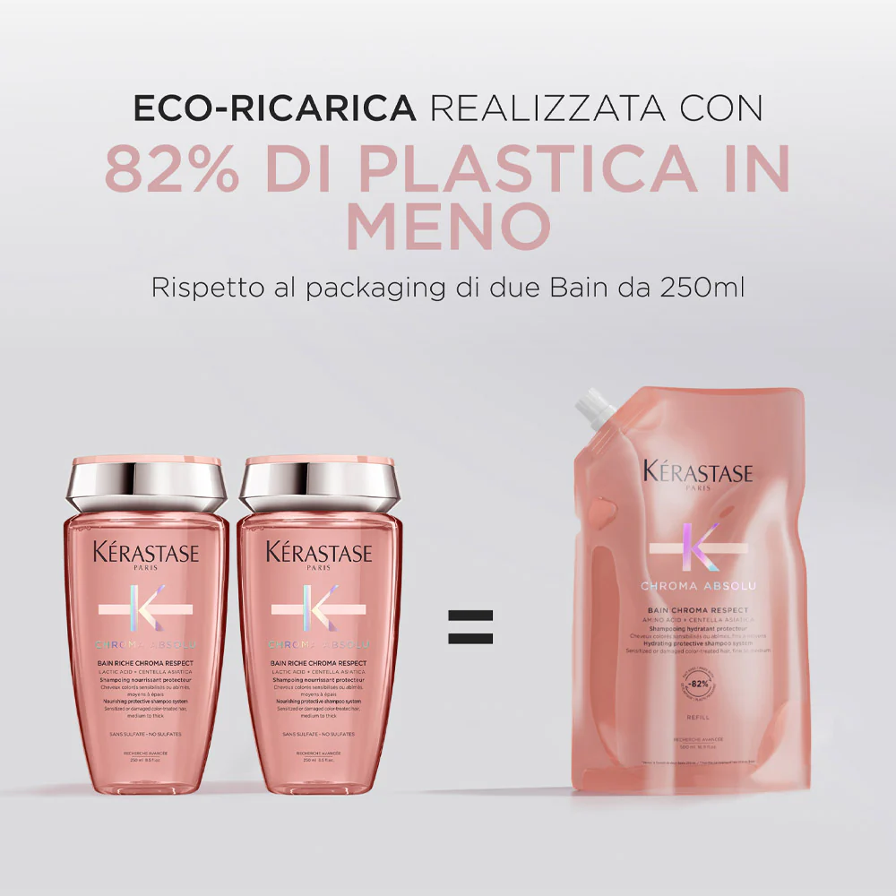 Kerastase Chroma Absolu Bain Chroma Respect Refill 500ml - eco-ricarica shampoo capelli colorati - Image 8
