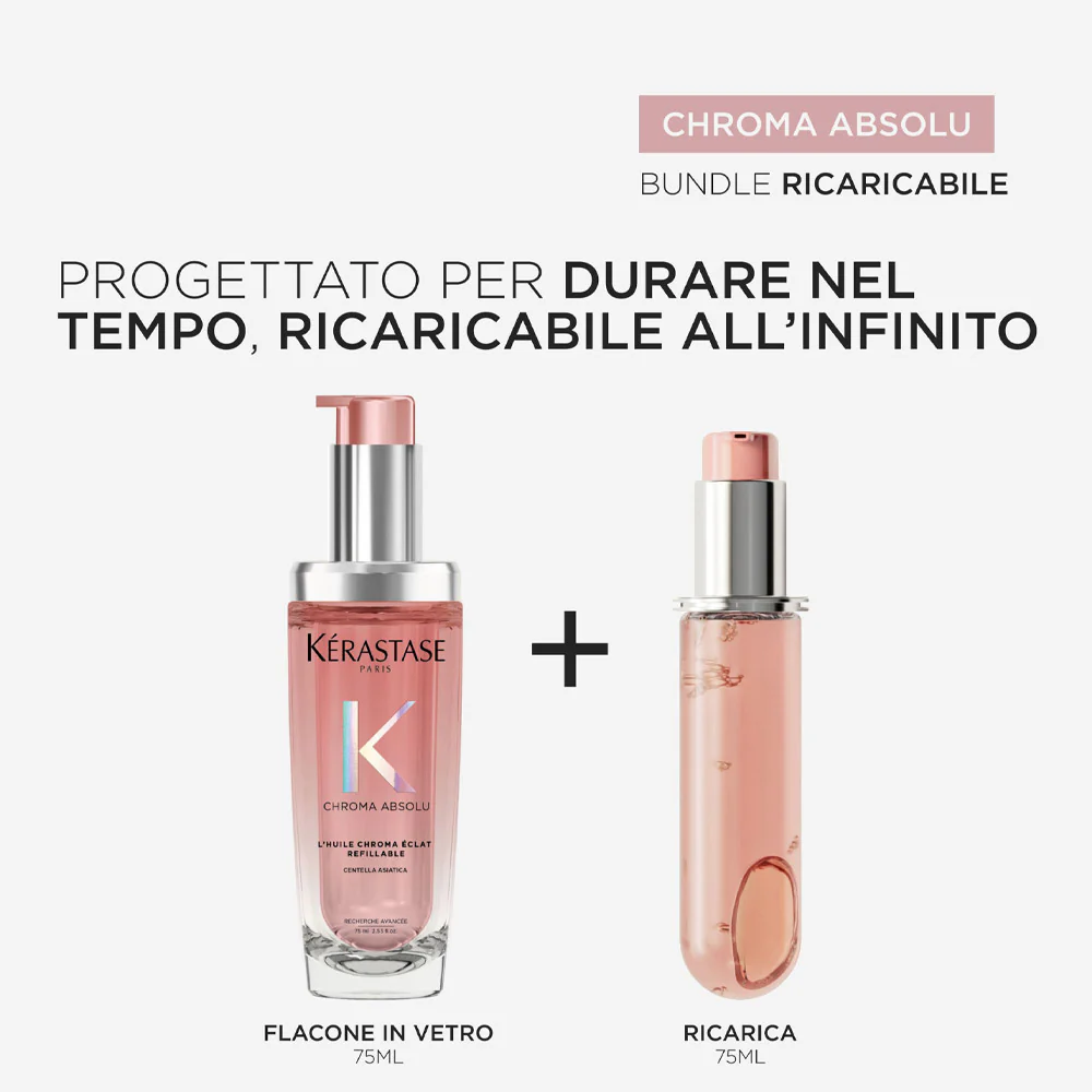 Kerastase Chroma Absolu L'Huile Chroma Éclat Refill 75ml - ricarica olio capelli colorati - Image 4