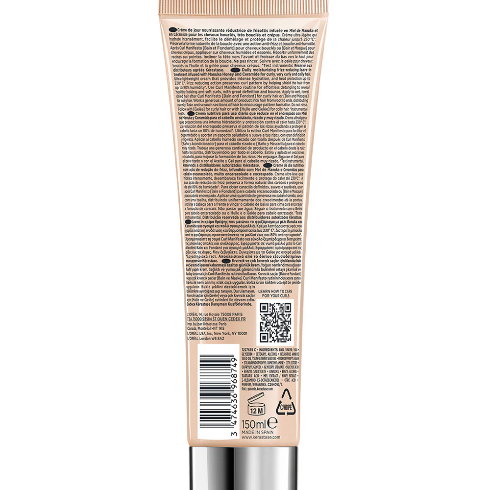 Kerastase Curl Manifesto Crème de Jour Fondamentale 150ml - crema anticrespo per capelli ricci - Image 7