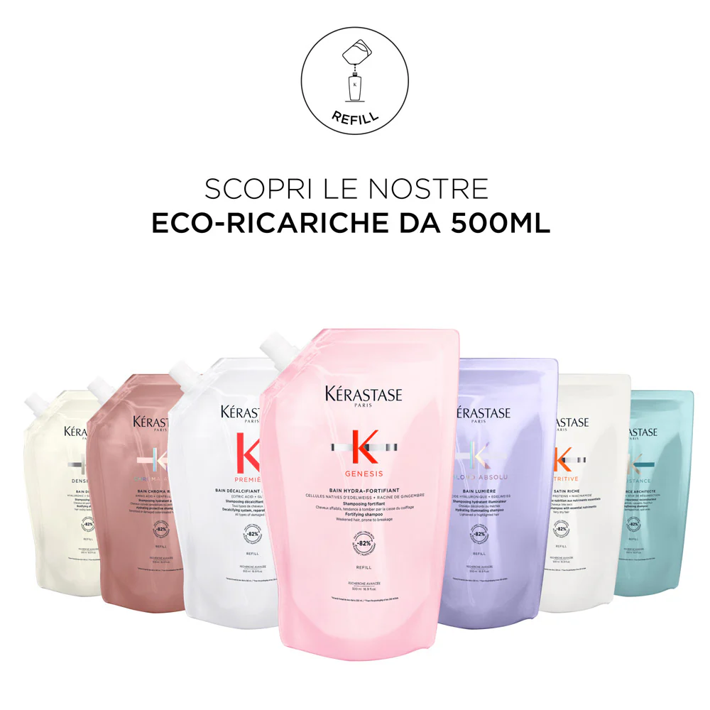 Kerastase Densifique Bain Densitè Refill 500ml - eco-ricarica shampoo densificante - Image 4